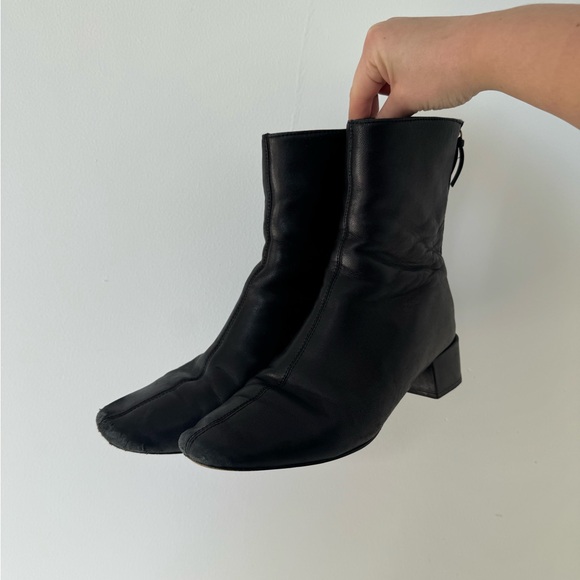 J. Crew Shoes - J crew Black Leather Ankle Boots